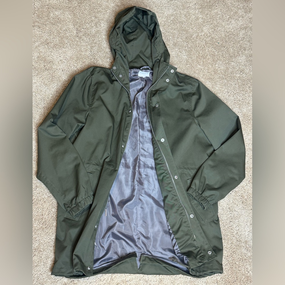 FIVE FOUR lightweight olive green jacket SIZE LARGE New without tags
